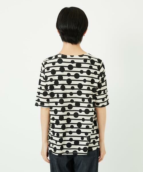 Maison de CINQ / メゾン ドゥ サンク カットソー | ドライタッチドットボーダーカットソー | 詳細6