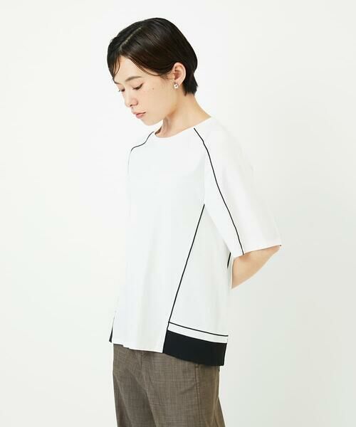 Maison de CINQ / メゾン ドゥ サンク カットソー | [接触冷感/紫外線カット/速乾/遮熱]メロウラインカットソー | 詳細3