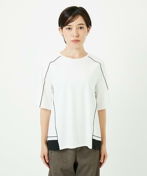 Maison de CINQ / メゾン ドゥ サンク カットソー | [接触冷感/紫外線カット/速乾/遮熱]メロウラインカットソー | 詳細5