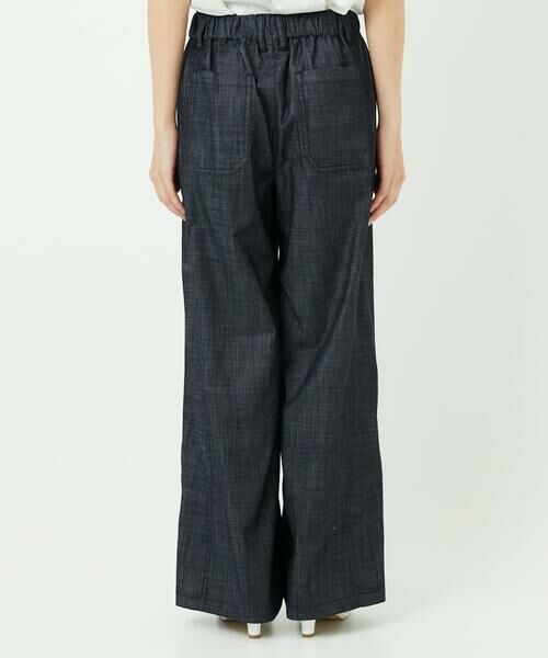 Maison de CINQ / メゾン ドゥ サンク チノ・ワークパンツ | デニム調シャンブレーストレッチワイドパンツ | 詳細5