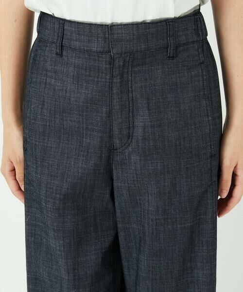 Maison de CINQ / メゾン ドゥ サンク チノ・ワークパンツ | デニム調シャンブレーストレッチワイドパンツ | 詳細7