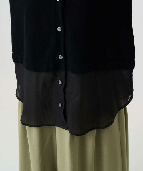 Maison de CINQ / メゾン ドゥ サンク カーディガン・ボレロ | シアーコットンニットカーディガン | 詳細10