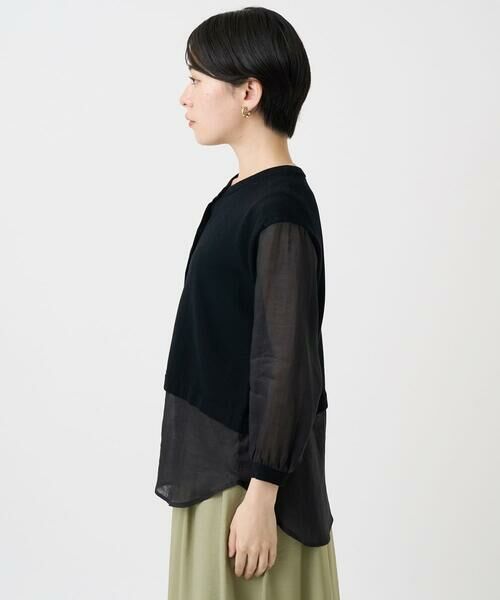 Maison de CINQ / メゾン ドゥ サンク カーディガン・ボレロ | シアーコットンニットカーディガン | 詳細6