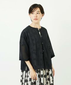 Maison de CINQ / メゾン ドゥ サンク カーディガン・ボレロ | ペーパーヤーンドルマンスリーブカーディガン