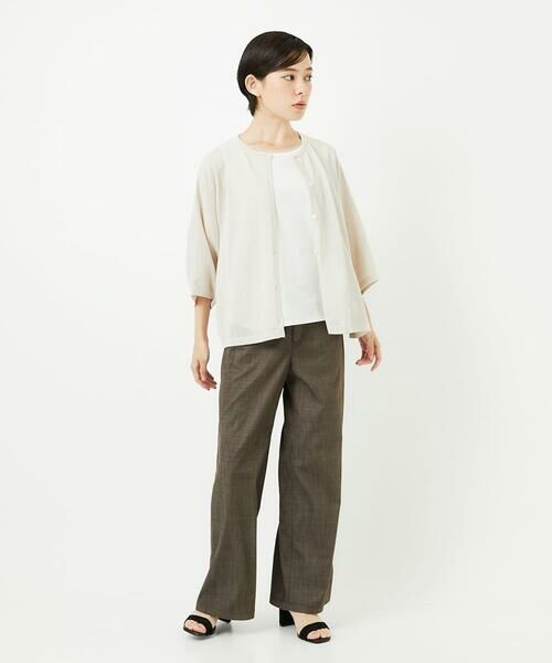 Maison de CINQ / メゾン ドゥ サンク カーディガン・ボレロ | ペーパーヤーンドルマンスリーブカーディガン | 詳細17