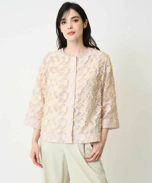 Maison de CINQ / メゾン ドゥ サンク シャツ・ブラウス | カットジャガードブラウス | 詳細3