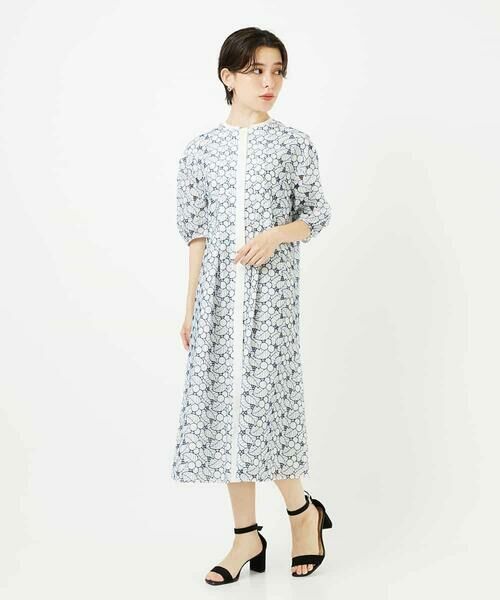 Maison de CINQ / メゾン ドゥ サンク ロング・マキシ丈ワンピース | アイレットリーフ刺繍ワンピース | 詳細14