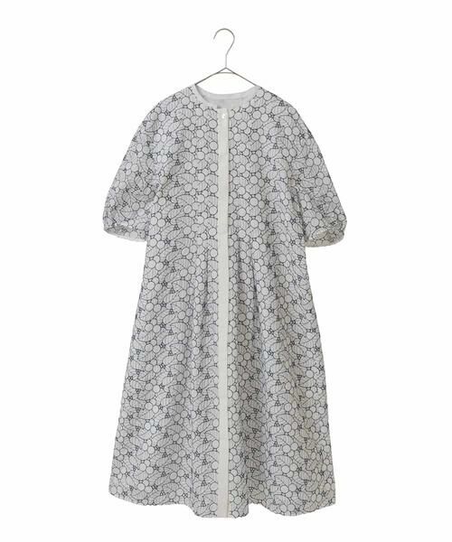 Maison de CINQ / メゾン ドゥ サンク ロング・マキシ丈ワンピース | アイレットリーフ刺繍ワンピース | 詳細8