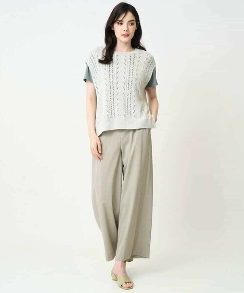 Maison de CINQ / メゾン ドゥ サンク ベスト | 透かし編みニットベスト | 詳細17