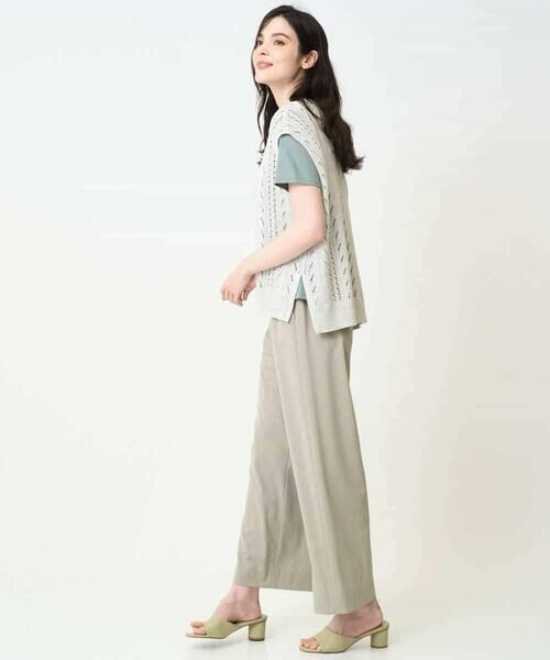 Maison de CINQ / メゾン ドゥ サンク ベスト | 透かし編みニットベスト | 詳細18