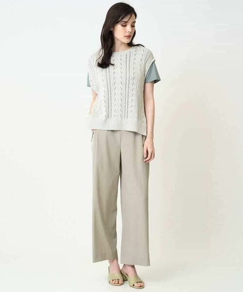 Maison de CINQ / メゾン ドゥ サンク ベスト | 透かし編みニットベスト | 詳細19