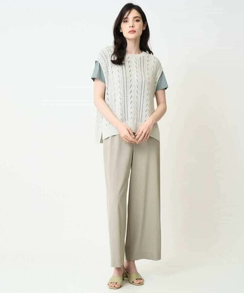 Maison de CINQ / メゾン ドゥ サンク ベスト | 透かし編みニットベスト | 詳細20