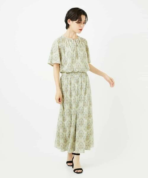 Maison de CINQ / メゾン ドゥ サンク ロング・マキシ丈スカート | [セットアップ対応]エキゾチックダマスクプリントスカート | 詳細15