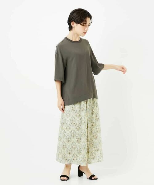 Maison de CINQ / メゾン ドゥ サンク ロング・マキシ丈スカート | [セットアップ対応]エキゾチックダマスクプリントスカート | 詳細16