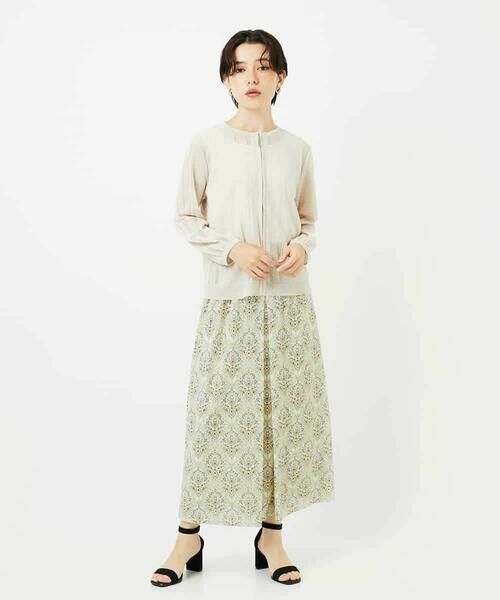 Maison de CINQ / メゾン ドゥ サンク ロング・マキシ丈スカート | [セットアップ対応]エキゾチックダマスクプリントスカート | 詳細22