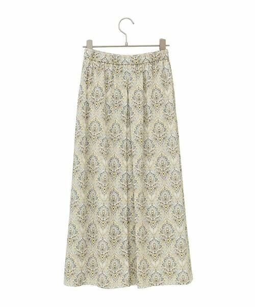 Maison de CINQ / メゾン ドゥ サンク ロング・マキシ丈スカート | [セットアップ対応]エキゾチックダマスクプリントスカート | 詳細24