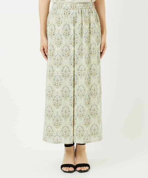 Maison de CINQ / メゾン ドゥ サンク ロング・マキシ丈スカート | [セットアップ対応]エキゾチックダマスクプリントスカート | 詳細4