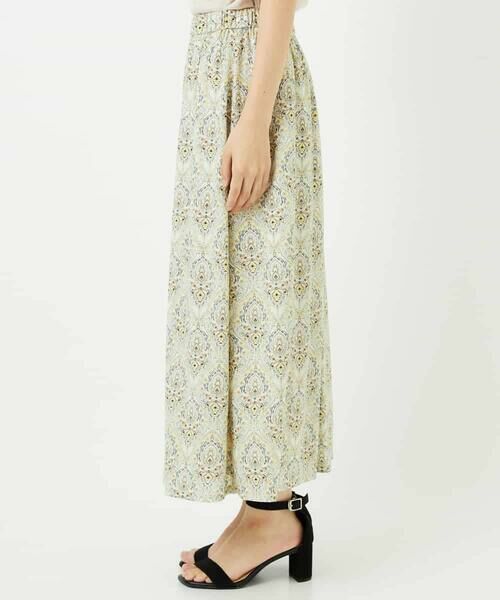 Maison de CINQ / メゾン ドゥ サンク ロング・マキシ丈スカート | [セットアップ対応]エキゾチックダマスクプリントスカート | 詳細5