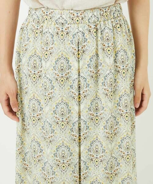 Maison de CINQ / メゾン ドゥ サンク ロング・マキシ丈スカート | [セットアップ対応]エキゾチックダマスクプリントスカート | 詳細8