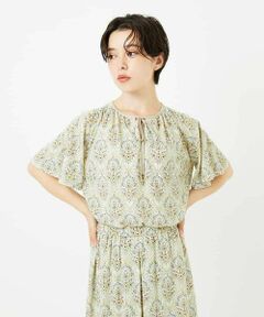 Maison de CINQ / メゾン ドゥ サンク カットソー | [セットアップ対応]エキゾチックダマスクプリントカットソー