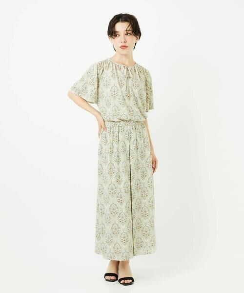 Maison de CINQ / メゾン ドゥ サンク カットソー | [セットアップ対応]エキゾチックダマスクプリントカットソー | 詳細12