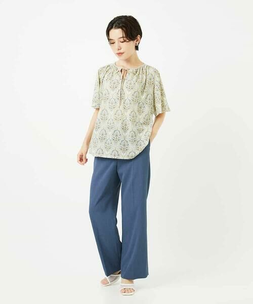 Maison de CINQ / メゾン ドゥ サンク カットソー | [セットアップ対応]エキゾチックダマスクプリントカットソー | 詳細21