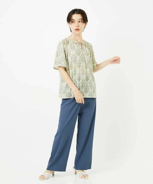 Maison de CINQ / メゾン ドゥ サンク カットソー | [セットアップ対応]エキゾチックダマスクプリントカットソー | 詳細22