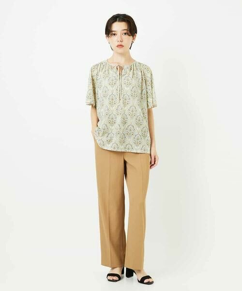 Maison de CINQ / メゾン ドゥ サンク カットソー | [セットアップ対応]エキゾチックダマスクプリントカットソー | 詳細23