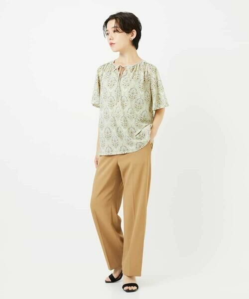 Maison de CINQ / メゾン ドゥ サンク カットソー | [セットアップ対応]エキゾチックダマスクプリントカットソー | 詳細24