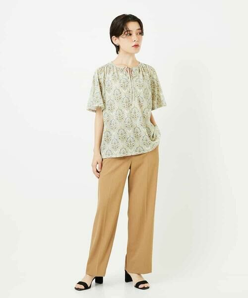 Maison de CINQ / メゾン ドゥ サンク カットソー | [セットアップ対応]エキゾチックダマスクプリントカットソー | 詳細25