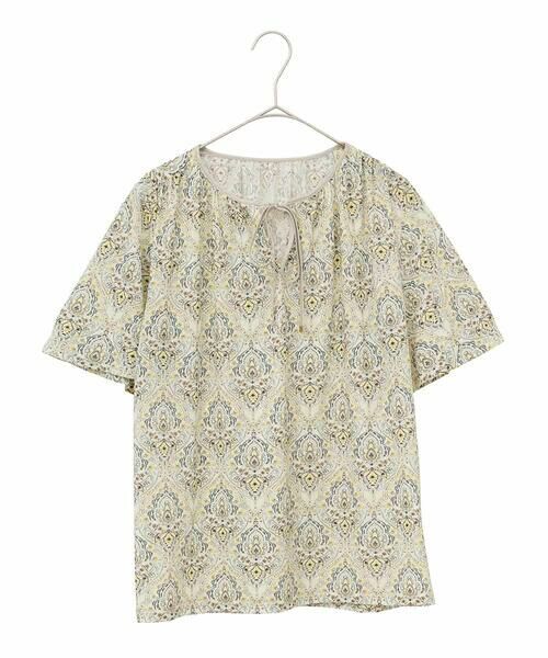 Maison de CINQ / メゾン ドゥ サンク カットソー | [セットアップ対応]エキゾチックダマスクプリントカットソー | 詳細26