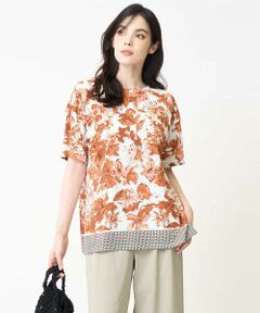 Maison de CINQ / メゾン ドゥ サンク カットソー | フローラルプリントカットソー