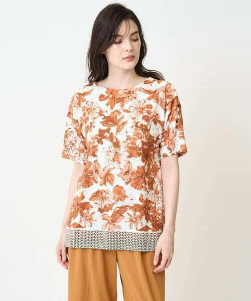 Maison de CINQ / メゾン ドゥ サンク カットソー | フローラルプリントカットソー | 詳細1