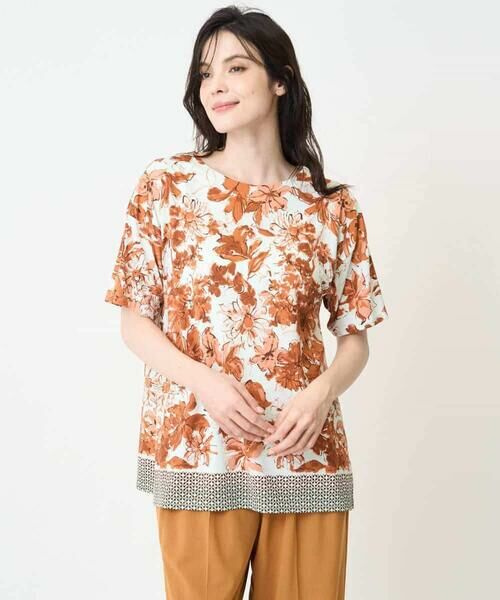 Maison de CINQ / メゾン ドゥ サンク カットソー | フローラルプリントカットソー | 詳細2