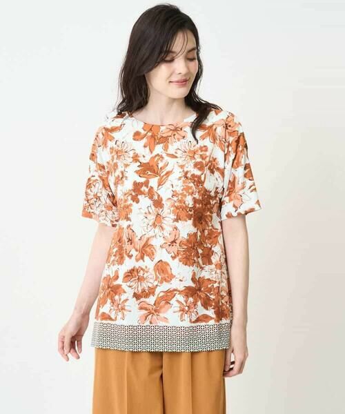 Maison de CINQ / メゾン ドゥ サンク カットソー | フローラルプリントカットソー | 詳細3