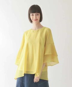 Maison de CINQ / メゾン ドゥ サンク シャツ・ブラウス | 【小さいサイズ/洗濯機で洗える】タックフレアエアリーブラウス