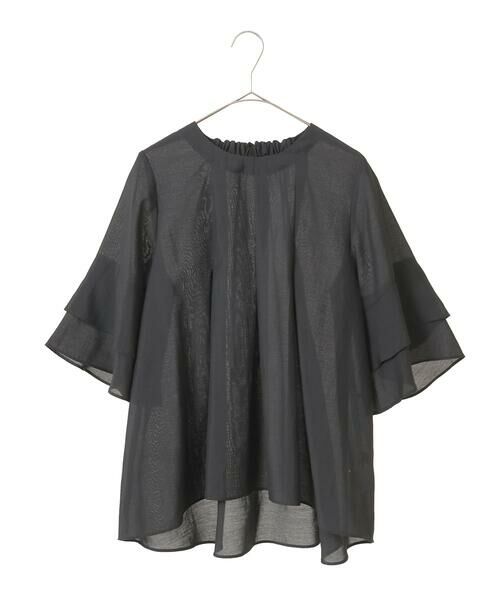 Maison de CINQ / メゾン ドゥ サンク シャツ・ブラウス | 【小さいサイズ/洗濯機で洗える】タックフレアエアリーブラウス | 詳細20