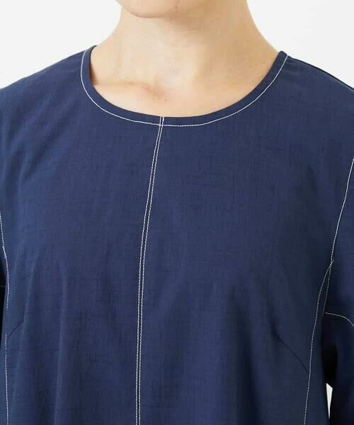 Maison de CINQ / メゾン ドゥ サンク ロング・マキシ丈ワンピース | 【小さいサイズ】配色ステッチ立体スリーブワンピース | 詳細10