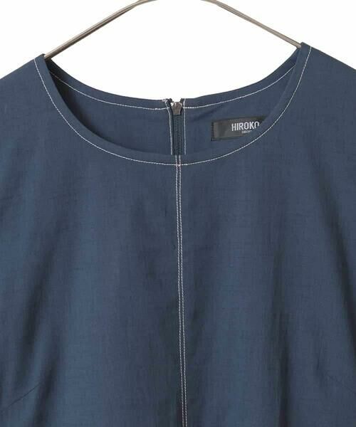 Maison de CINQ / メゾン ドゥ サンク ロング・マキシ丈ワンピース | 【小さいサイズ】配色ステッチ立体スリーブワンピース | 詳細21