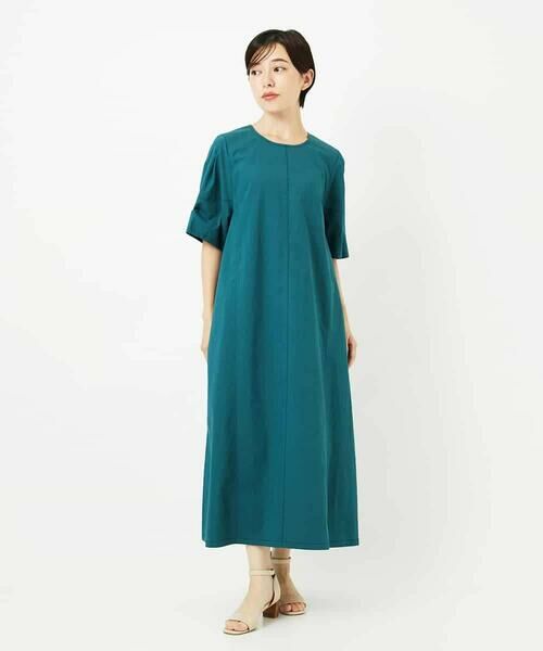 Maison de CINQ / メゾン ドゥ サンク ロング・マキシ丈ワンピース | 【小さいサイズ】配色ステッチ立体スリーブワンピース | 詳細6