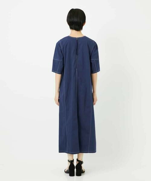 Maison de CINQ / メゾン ドゥ サンク ロング・マキシ丈ワンピース | 【小さいサイズ】配色ステッチ立体スリーブワンピース | 詳細9