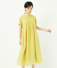 Maison de CINQ / メゾン ドゥ サンク ロング・マキシ丈ワンピース | 【小さいサイズ /洗濯機で洗える】ピンタックデザインシルエットワンピース