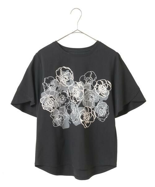 Maison de CINQ / メゾン ドゥ サンク カットソー | 【小さいサイズ/接触冷感】フラワープリントコットンカットソー | 詳細16