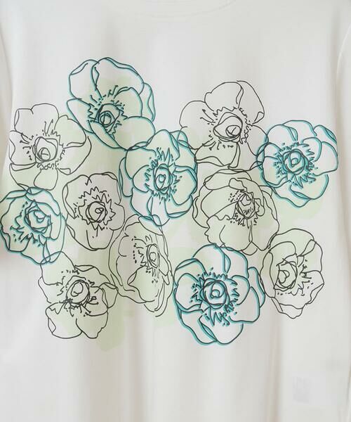 Maison de CINQ / メゾン ドゥ サンク カットソー | 【小さいサイズ/接触冷感】フラワープリントコットンカットソー | 詳細22