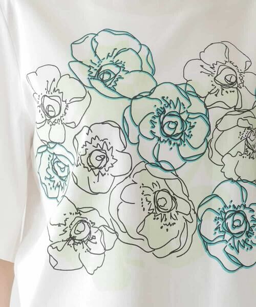 Maison de CINQ / メゾン ドゥ サンク カットソー | 【小さいサイズ/接触冷感】フラワープリントコットンカットソー | 詳細9