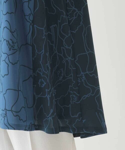 Maison de CINQ / メゾン ドゥ サンク チュニック | 【小さいサイズ】カトレア柄バイカラーデザインチュニック | 詳細8