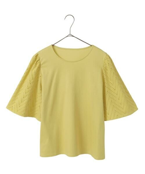 Maison de CINQ / メゾン ドゥ サンク カットソー | 【小さいサイズ/接触冷感】コットンレースボリューム袖カットソー | 詳細19