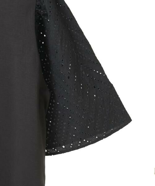 Maison de CINQ / メゾン ドゥ サンク カットソー | 【小さいサイズ/接触冷感】コットンレースボリューム袖カットソー | 詳細24