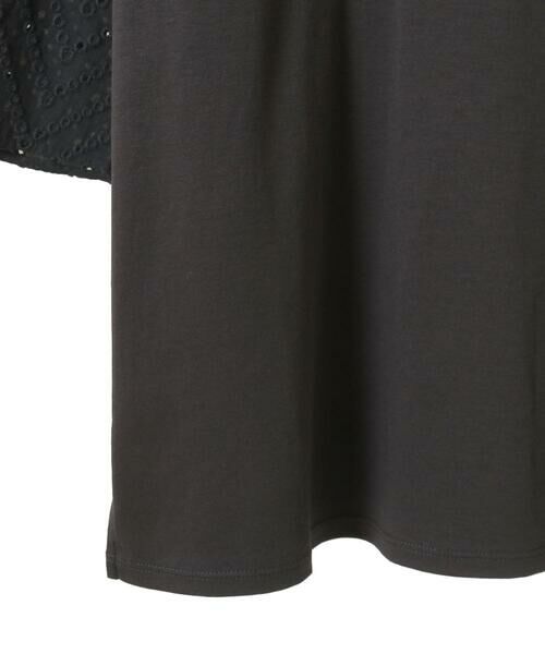 Maison de CINQ / メゾン ドゥ サンク カットソー | 【小さいサイズ/接触冷感】コットンレースボリューム袖カットソー | 詳細25