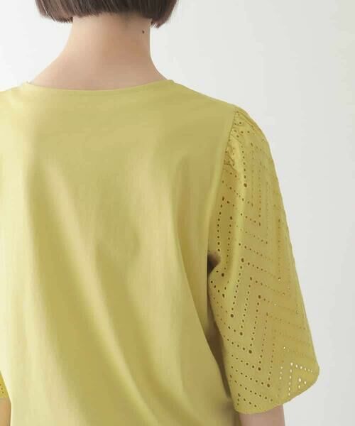 Maison de CINQ / メゾン ドゥ サンク カットソー | 【小さいサイズ/接触冷感】コットンレースボリューム袖カットソー | 詳細7